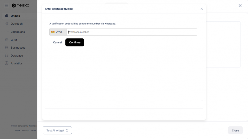 Enabling Neexa WhatsApp Notifications